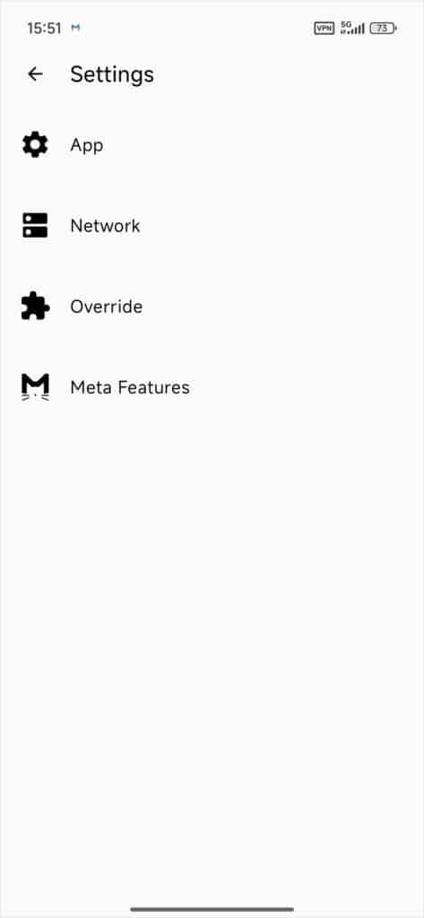 Clash Metaf or Android Settings